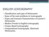 English lexicography