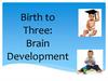 Birth to Three: Brain Development