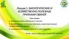 Биологические и хозяйственно-полезные признаки свиней