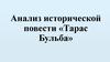 Анализ исторической повести «Тарас Бульба»