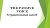 The Passive Voice (страдательный залог)