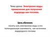 Электролиз воды: применение для получения водорода как топлива