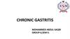 Chronic gastritis and peptic ulcer