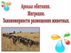 Ареалы обитания. Миграции. Закономерности размещения животных