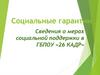 Социальные гарантии