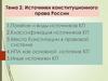 Источники конституционного права России