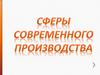 Сферы современного производства