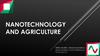 Nanotechnology and agriculture
