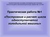 Построение и расчет цикла одноступенчатой холодильной машины