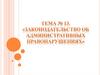 Общая характеристика законодательства об административных нарушениях. Тема № 13