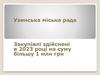 Закупівлі здійснені в 2023 році на суму більшу 1 млн грн