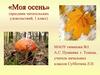 Моя осень (праздник читательских удовольствий, 1 класс)