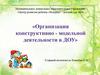Организация конструктивно - модельной деятельности в ДОУ