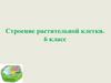 Строение растительной клетки. 6 класс