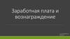 Заработная плата и вознаграждение