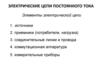 Электрические цепи постоянного тока. Элементы электрической цепи