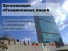 Организация объединенных наций. Основные принципы и направления деятельности