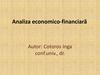 Analiza economico - financiară
