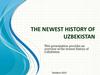 The newest history of Uzbekistan