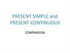 Present simple and present continuous