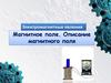 Электромагнитные явления Магнитное поле. Описание магнитного поля