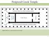 Plan of a typical peripteral Greek temple