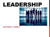 Leadership. Lecture 8. Term 6