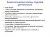 Физиологические основы трудовой деятельности