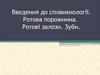 Введення до спланхнології. Ротова порожнина. Ротові залози. Зуби
