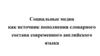 Социальные медиа как источник пополнения словарного состава современного английского языка