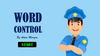 Word Control. Game