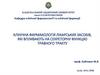 Клінічна фармакологія лікарських засобів, які впливають на секреторну функцію травного тракту