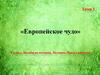 Европейское чудо. Тема 1. Всеобщая история. История Нового времени. 8 класс