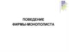 Поведение фирмы-монополиста