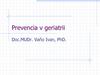Prevencia v geriatrii