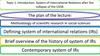 Introduction. System of International Relations after the collapse of the USSR. Topic 1