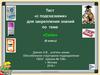 Соли. Тест «с подсказками» для закрепления знаний