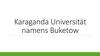 Karaganda Universität namens Buketow