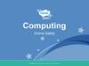 Computing. Online Safety. Year one