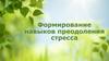 Формирование навыков преодоления стресса