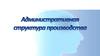 Административная структура производства