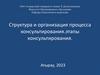 Структура и организация процесса консультирования, этапы консультирования