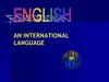 English is the language of international communication