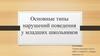 Основные типы нарушений поведения у младших школьников