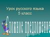 Сложное предложение. Урок русского языка. 5 класс