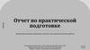 Отчет по практической подготовке (производственная практика: научно-исследовательская работа)