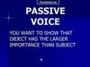 Passive Voice
