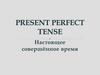 Present Perfect Tense