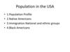 Population in the USA