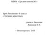Питание животных. Урок биологии в 6 классе